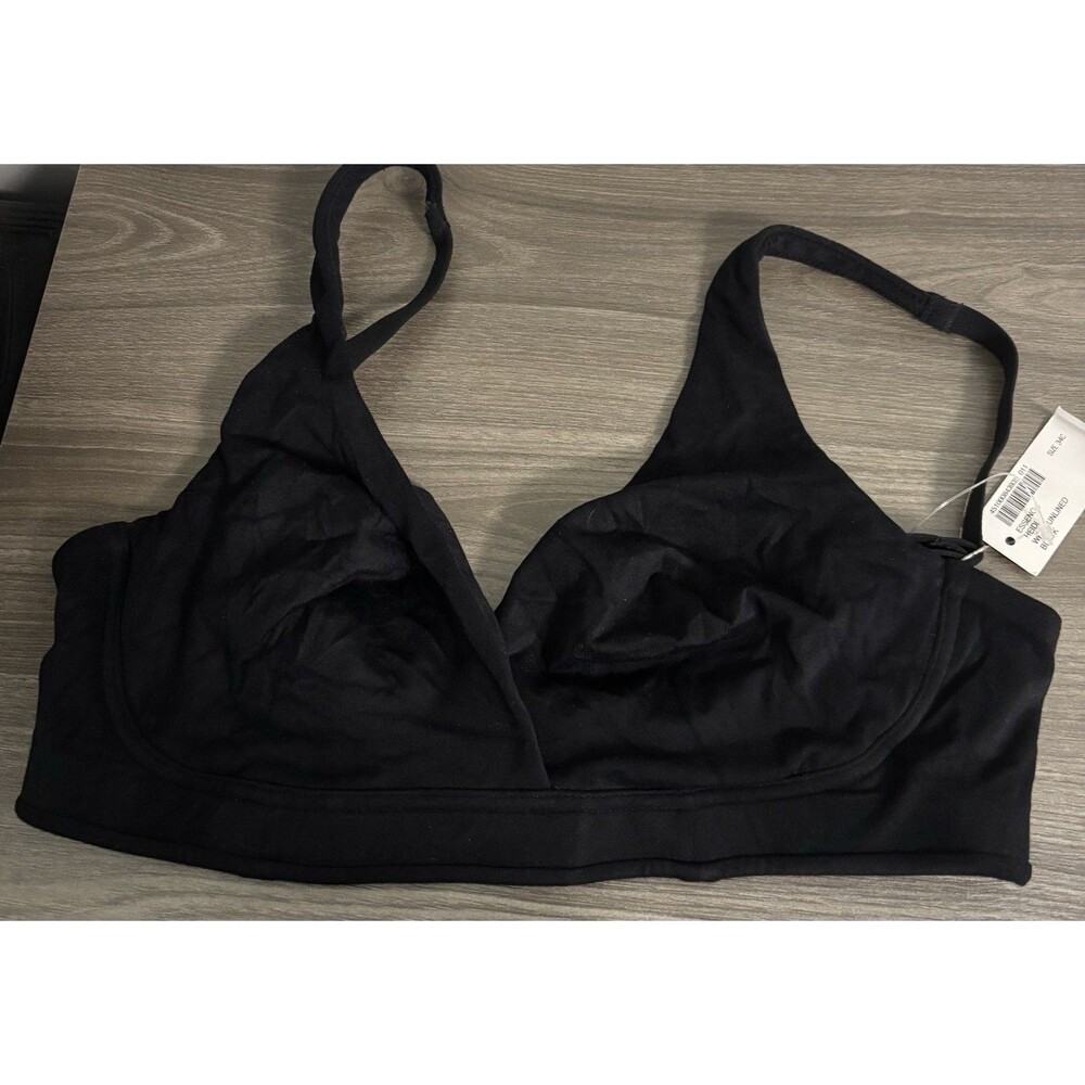 Soma Heidi Wireless Bralette Black Size 34C Unlined Bra